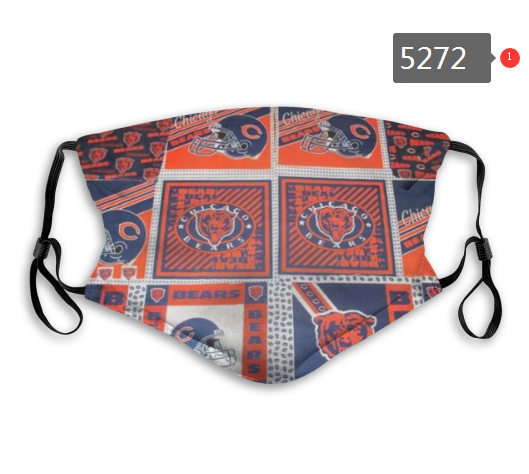 2020 NFL Chicago Bears #4 Dust mask with filter->nfl dust mask->Sports Accessory